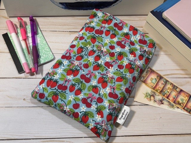 The Strawberry & Cherry on Blue Book Sleeve