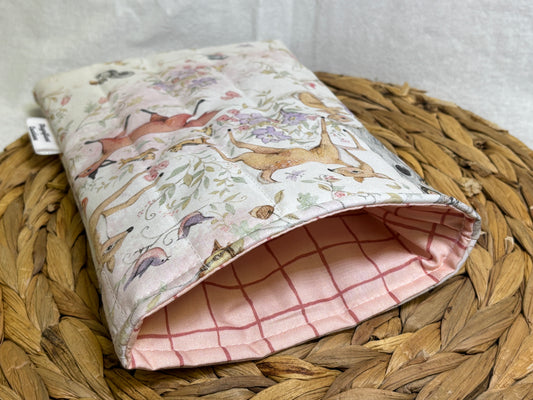 Pink Animals Book Sleeve