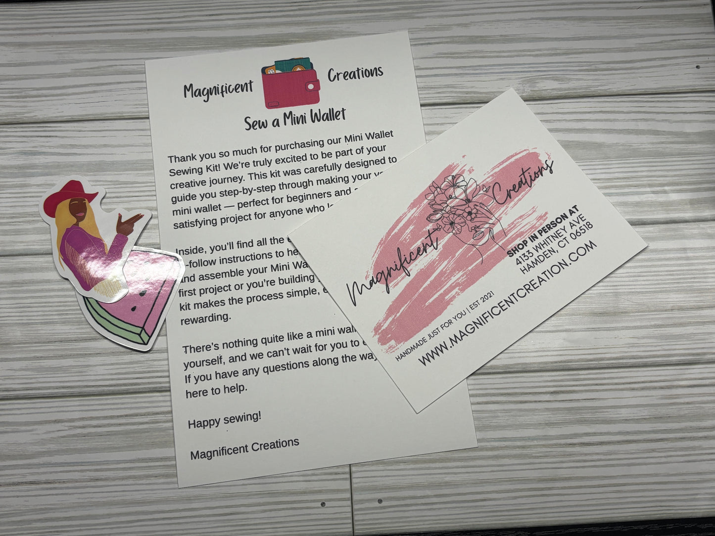 Yellow Butterfly Sew a Mini Wallet Kit