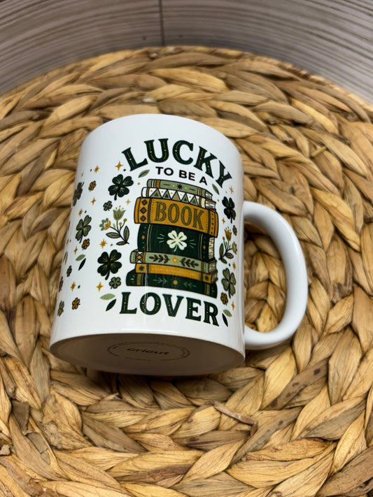 Lucky Book Lover St Patrick Coffee Mug