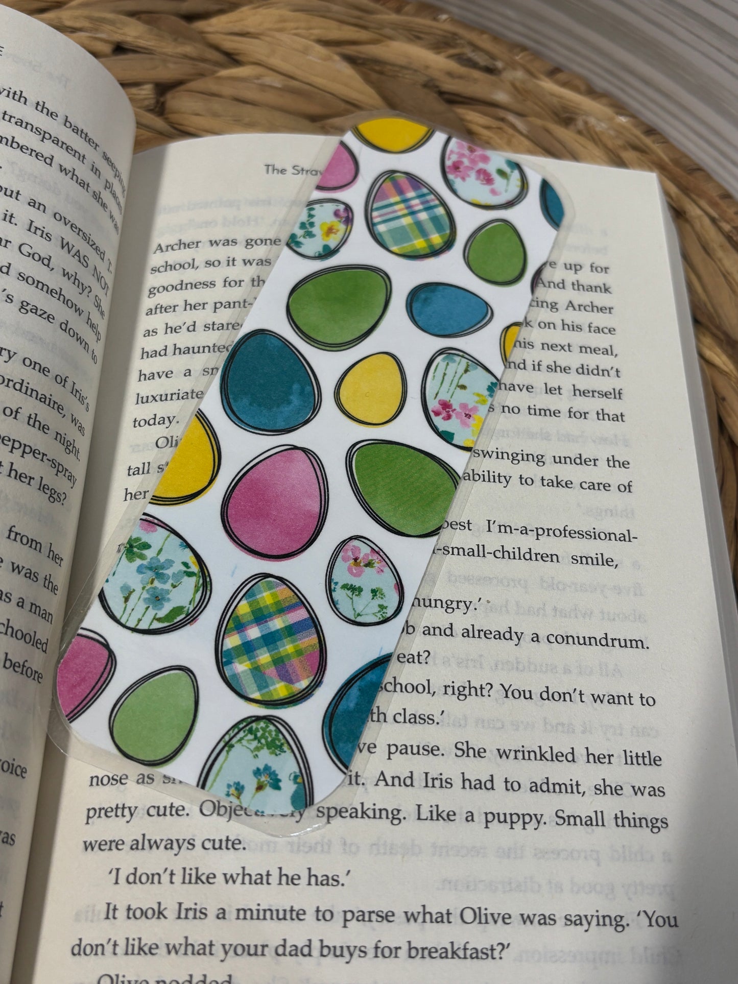 Painted Eggs Traditional Bookmark
