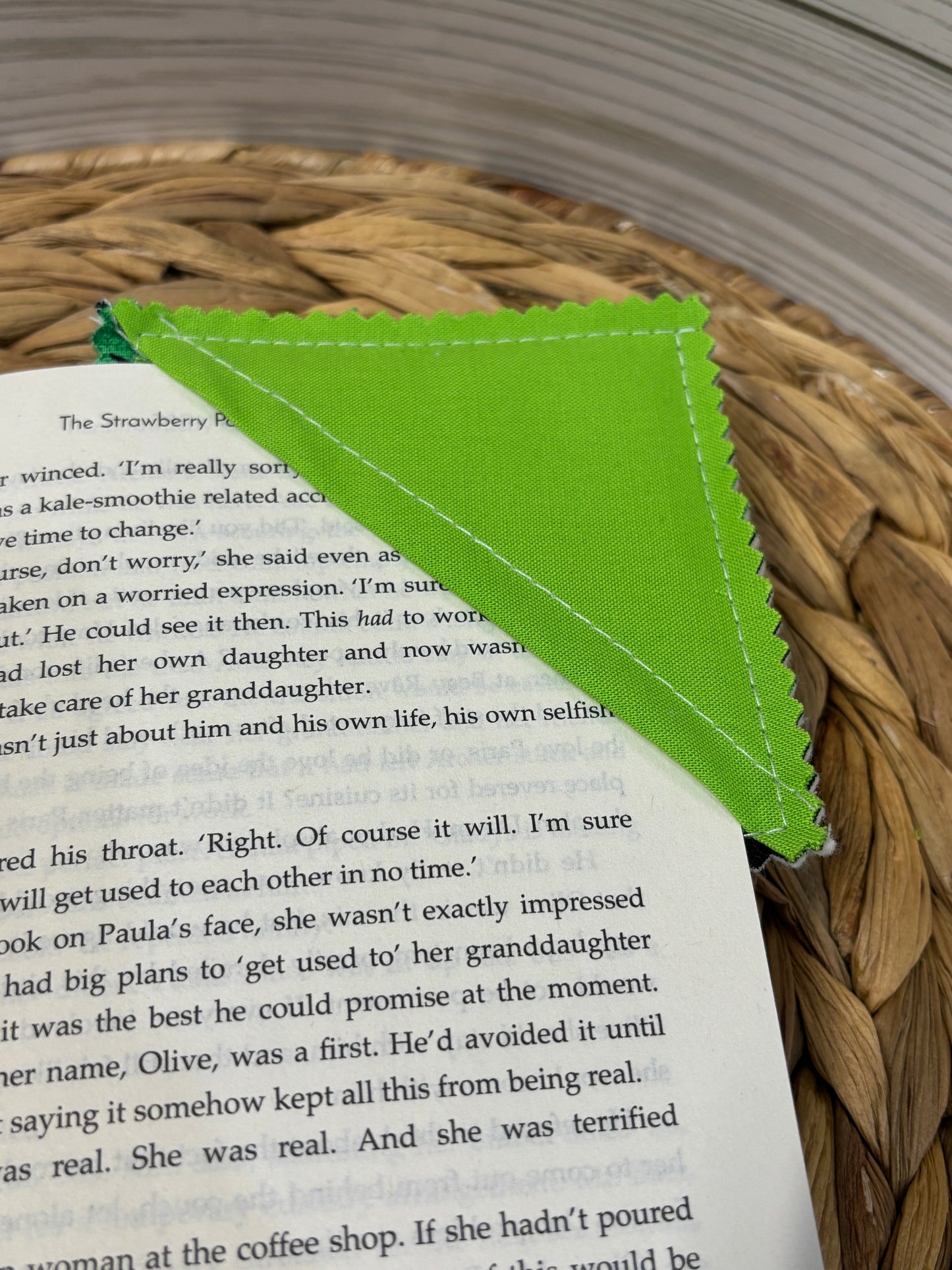 Green Shamrock Corner Bookmark