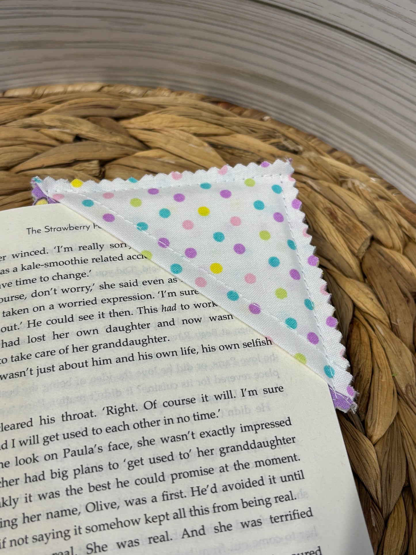 Purple Bunny Corner Bookmark