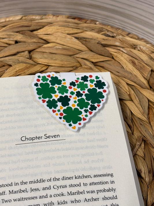Shamrock Heart Magnetic Bookmark