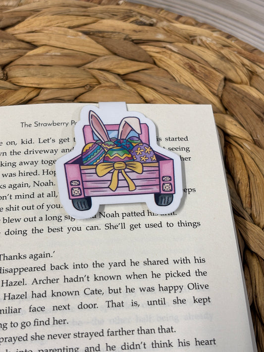 Easter Truck Magnetic Bookmark