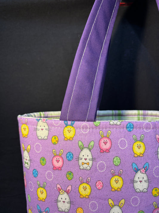 Purple Bunnies Tote Bag
