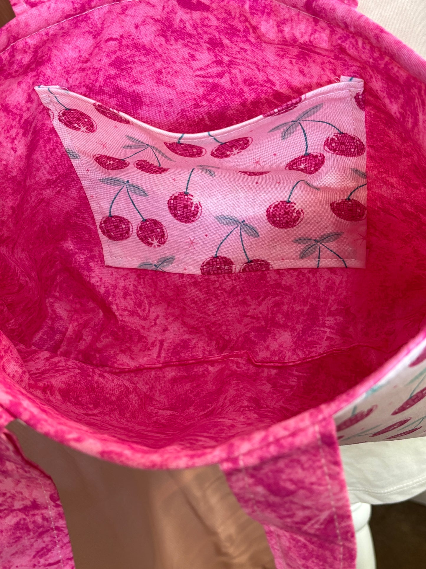 The Mini Disco Picnic Cherry Tote Bag