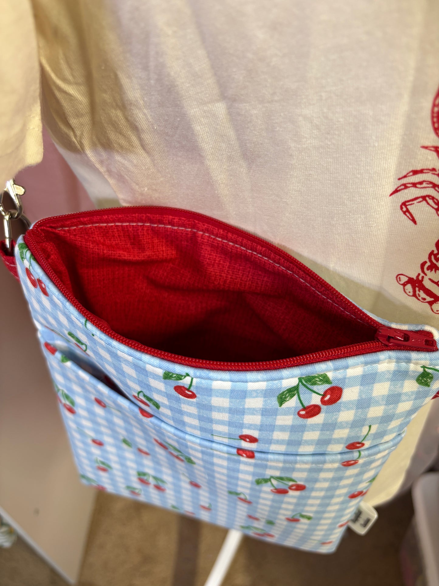 The Blue Picnic Cherry Crossbody Bag