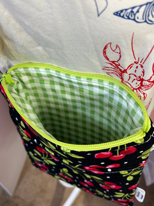 The Green Picnic Cherry Crossbody Bag