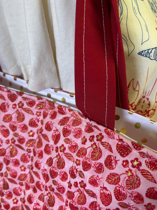 The Gold Strawberry Tote Bag
