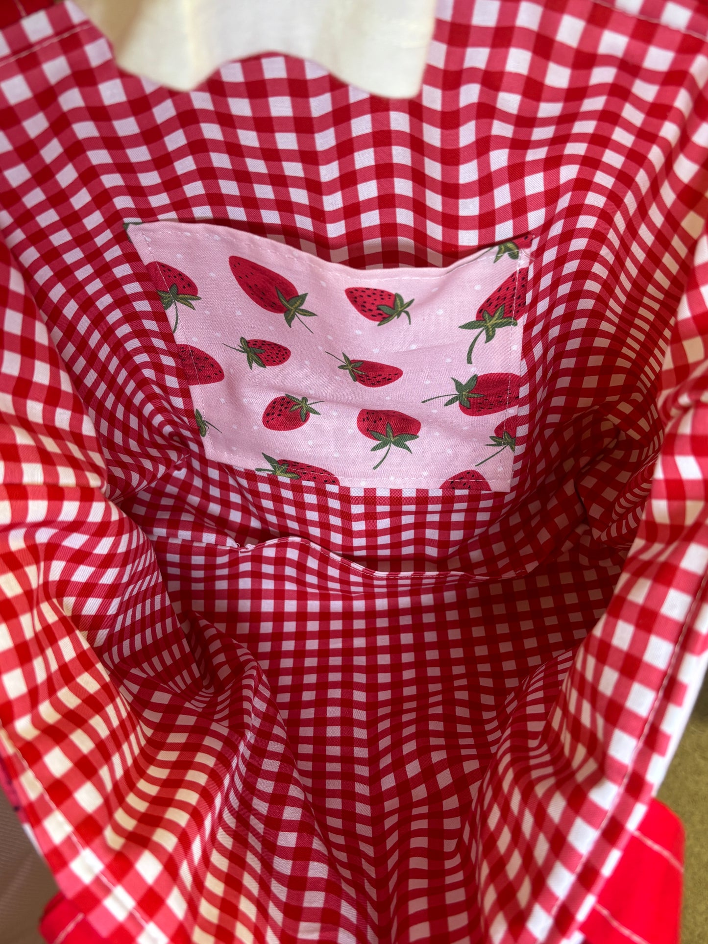 The Picnic Strawberry Tote Bag