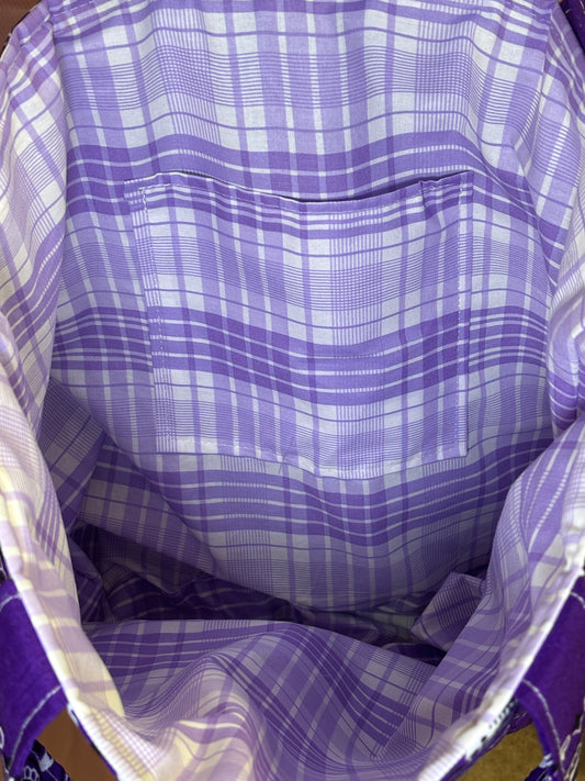 Purple Bandana Tote Bag