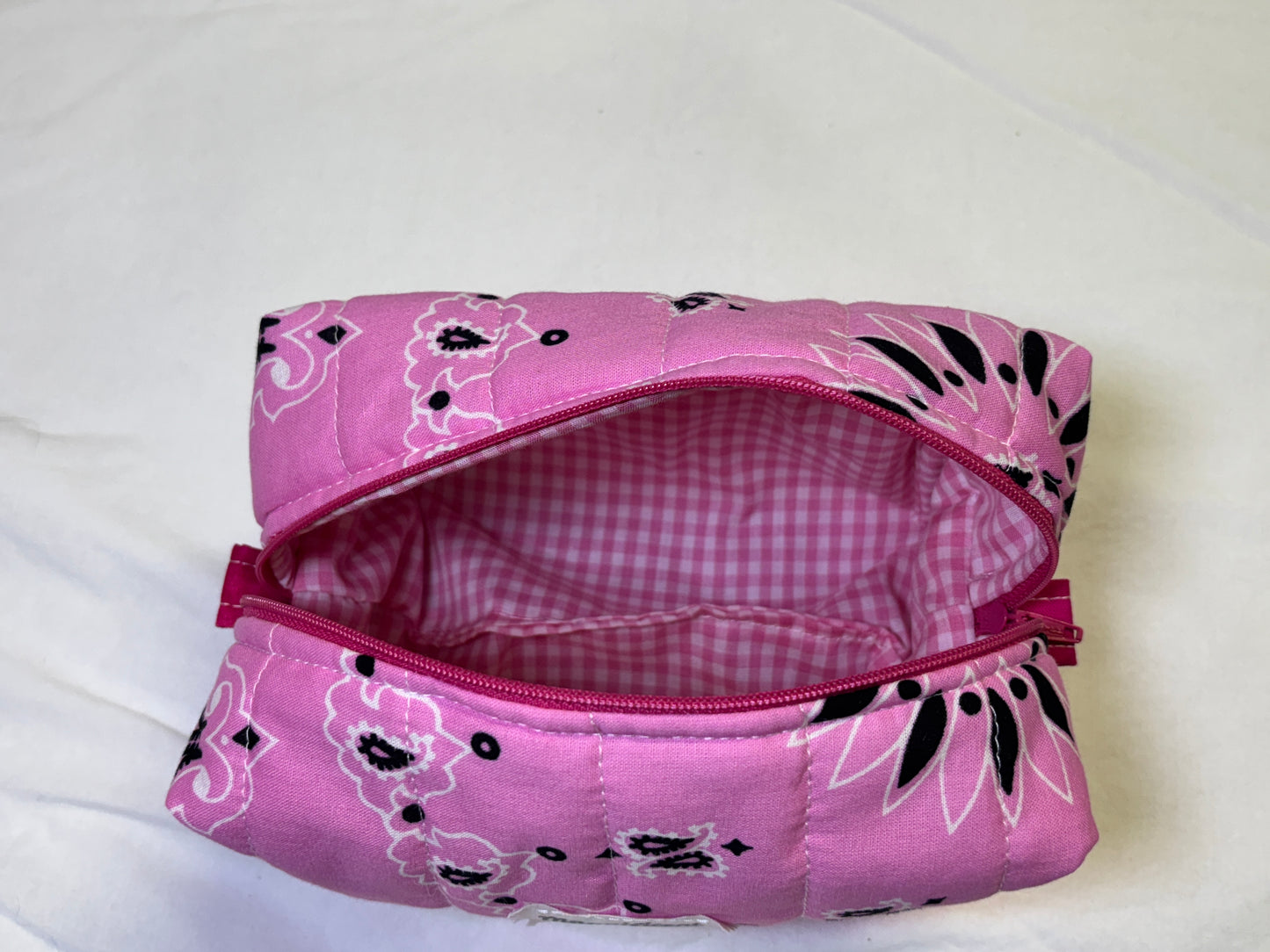 Pink Bandana Make Up Bag