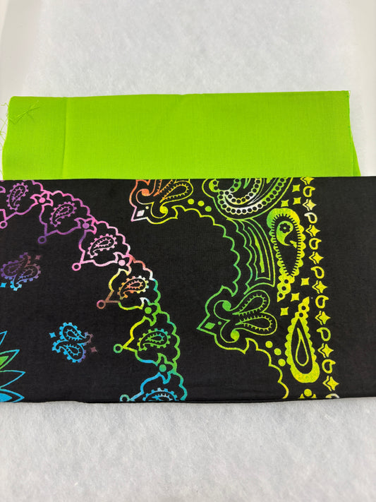 Pastels Paisley Bandana Sew a Tote Bag Kit