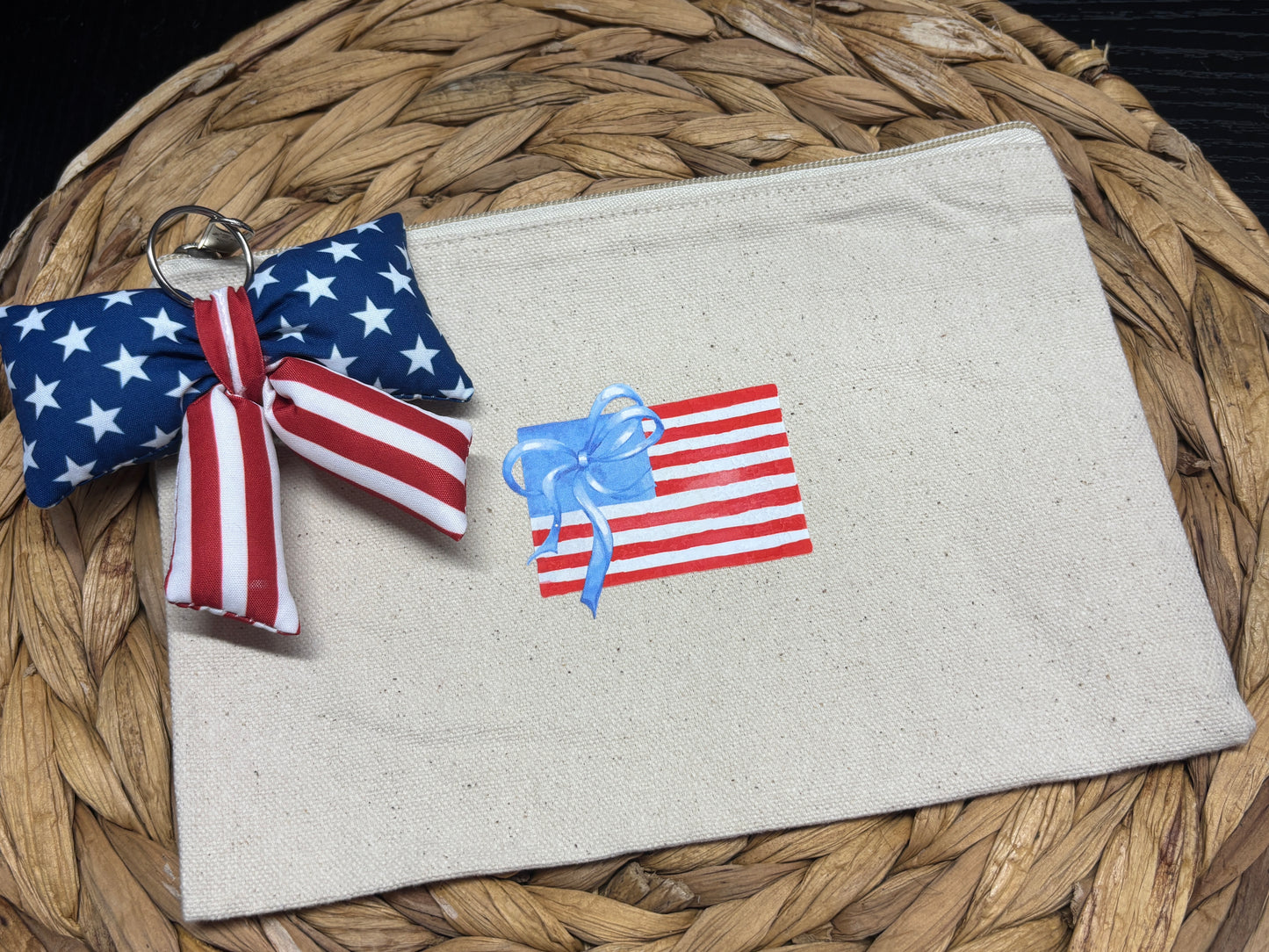 Blue Bow Flag Mini Wallet