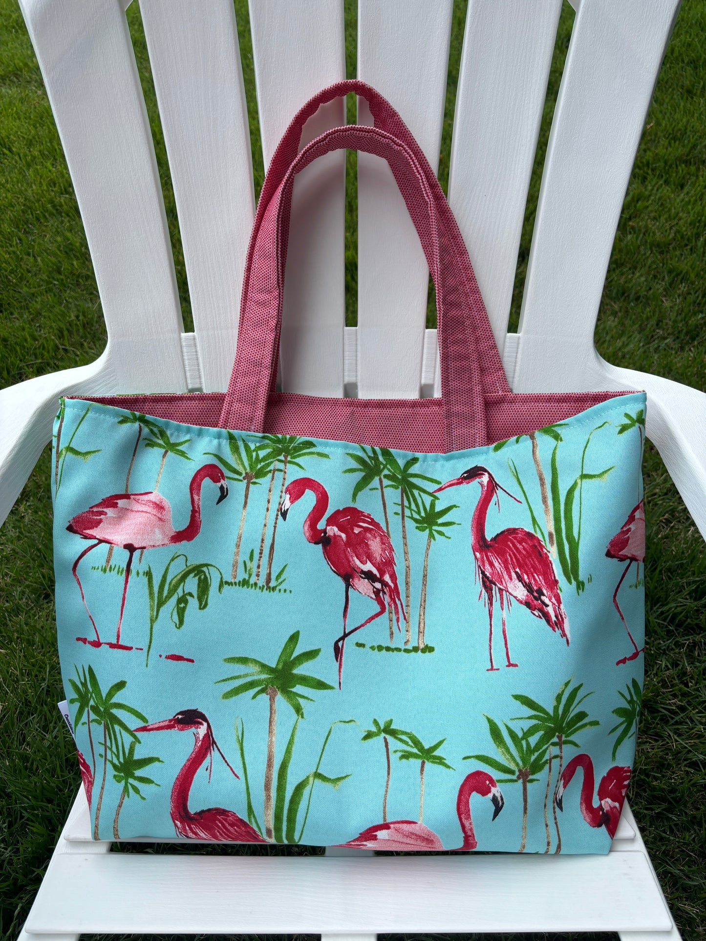 Flamingo Beach Tote Bag