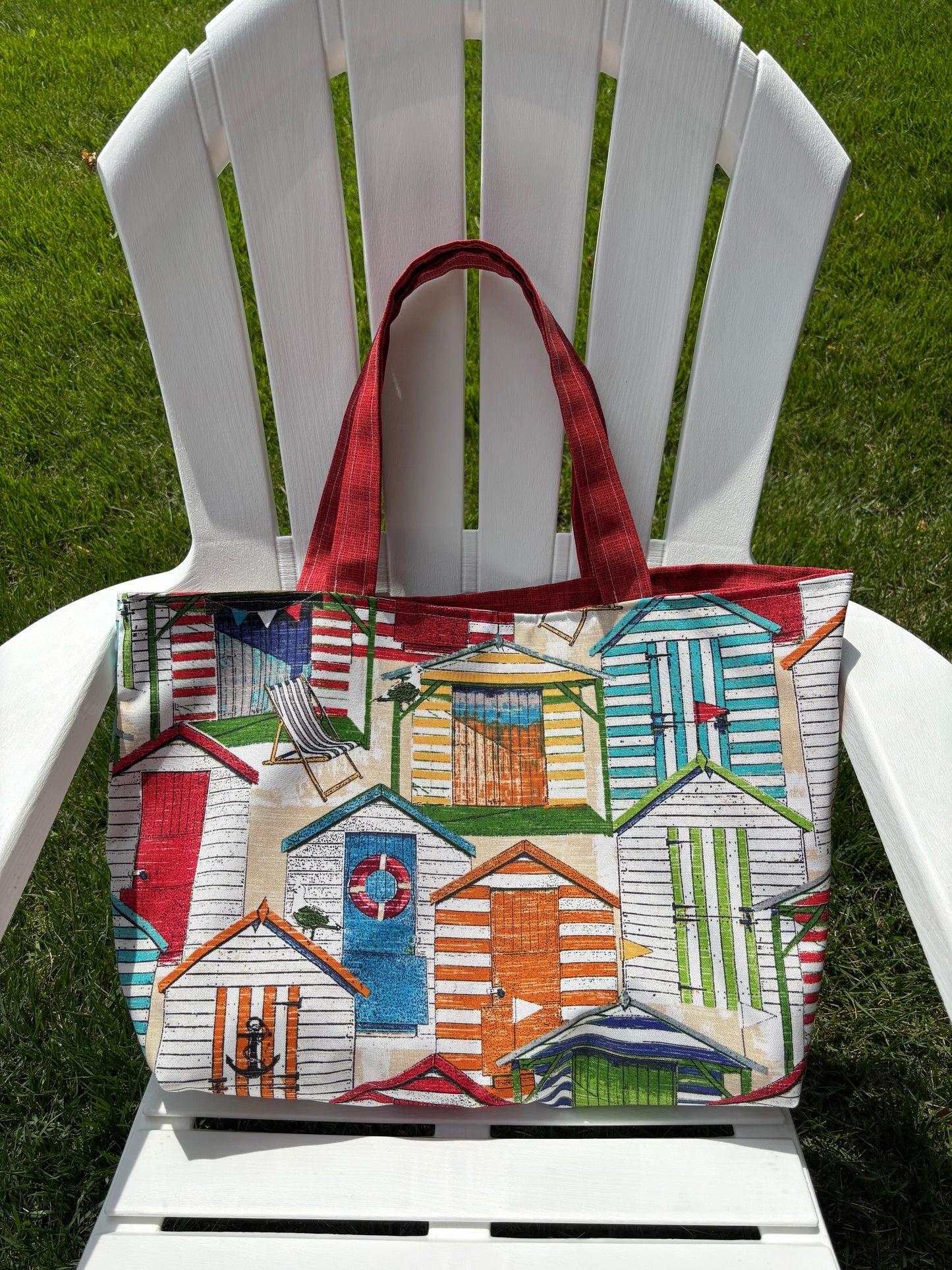 Beach Hut Tote Bag