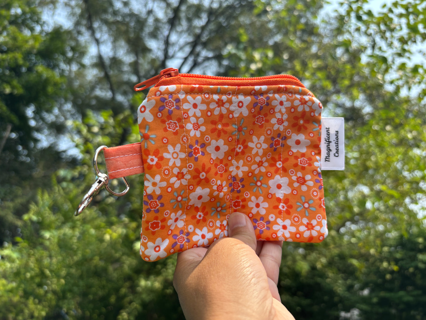 The Orange Flower Mini Wallet