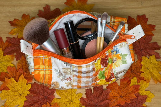 Fall Patch Make Up Bag
