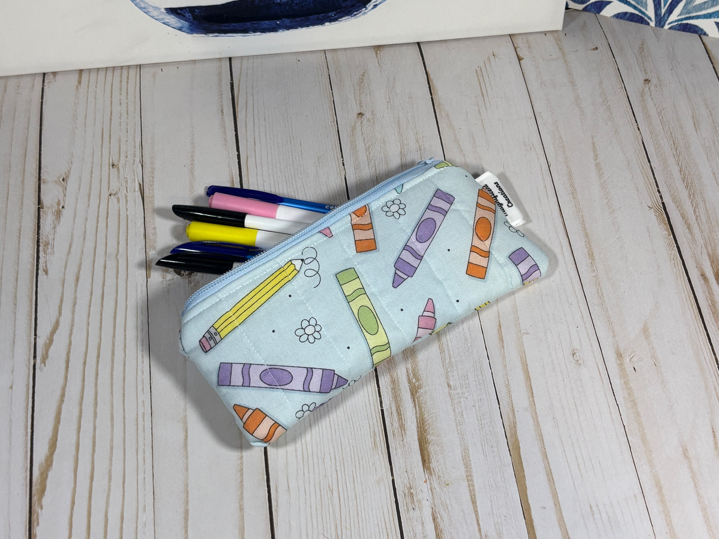 The Crayons on Pastels Mini Pouch
