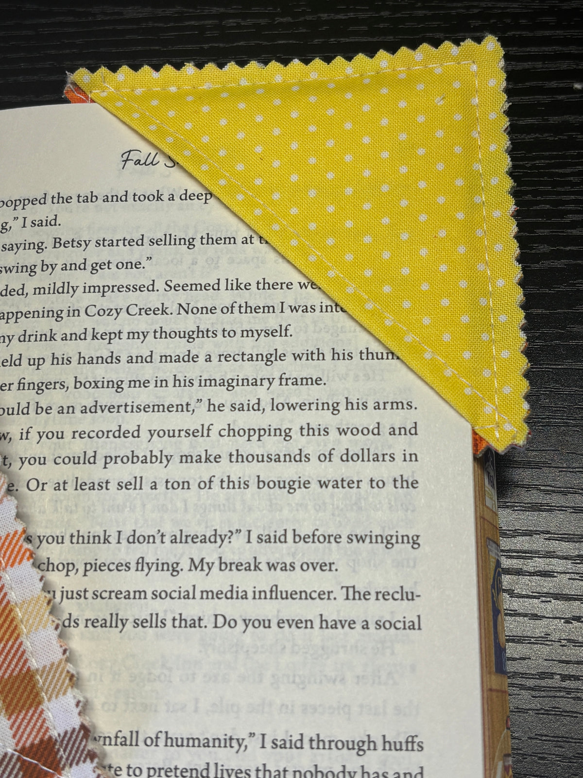 Fall Leaves Corner Bookmark