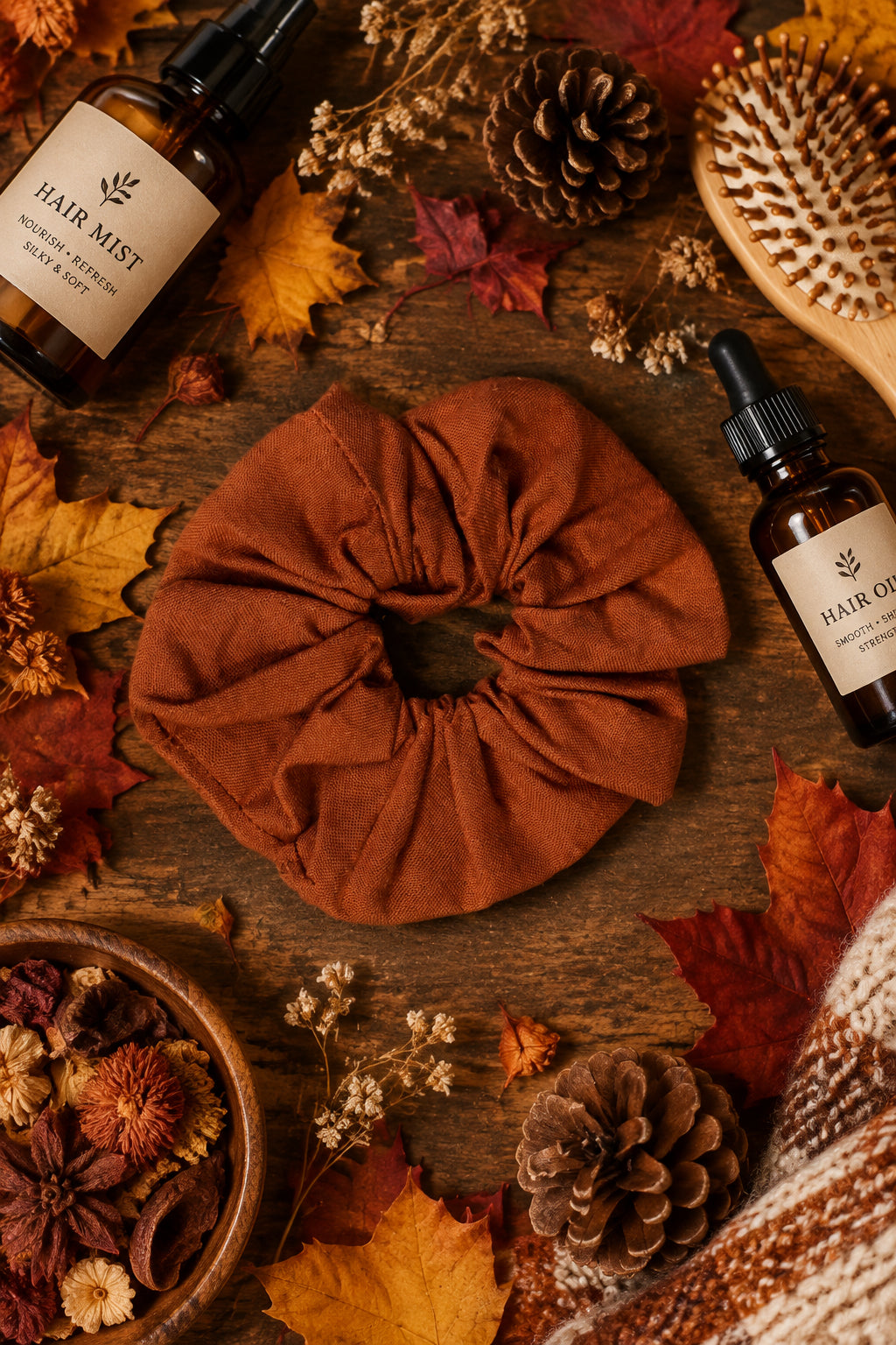 Fall Toffee Scrunchie