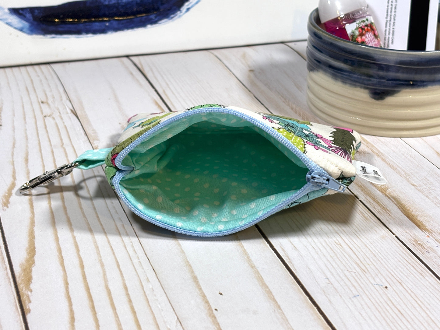 The Blue Cactus Mini Wallet