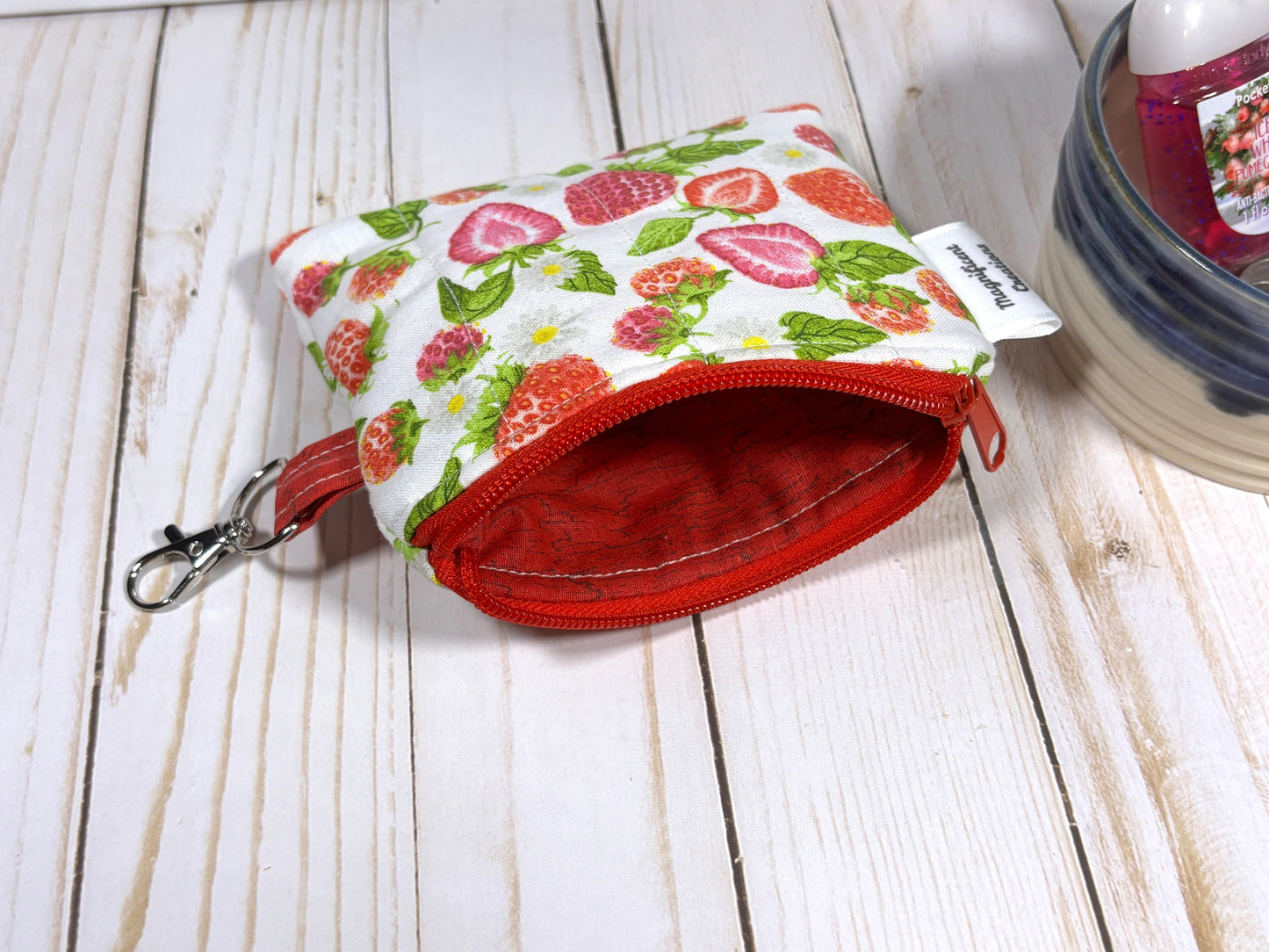 The Open Strawberry Mini Wallet