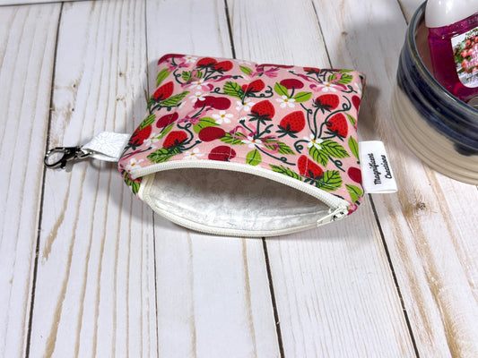 The Strawberry on Pink Mini Wallet