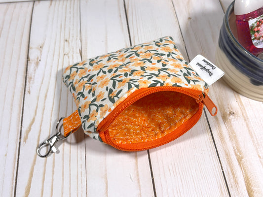 The Orange Flowers Mini Wallet