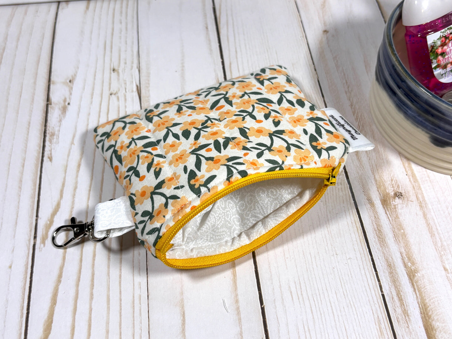 The Orange Flowers Mini Wallet