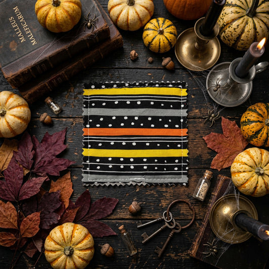 Halloween Ghost and Pumpkins Corner Bookmark