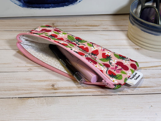 The Pink Strawberry & Cherry Mini Pouch