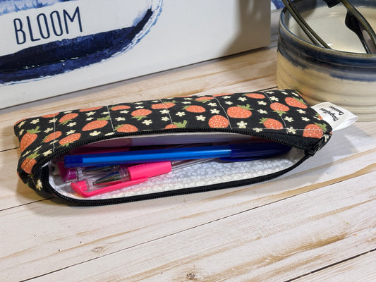 The Black Strawberry Mini Pouch