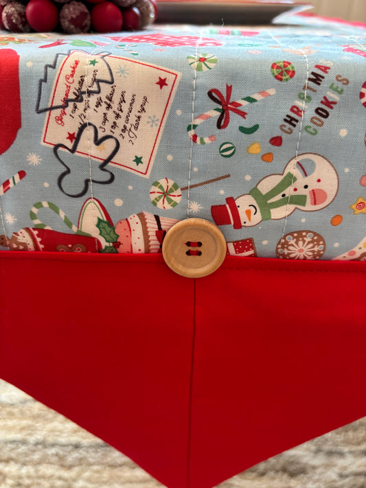 Blue Gingerbread Table Runner