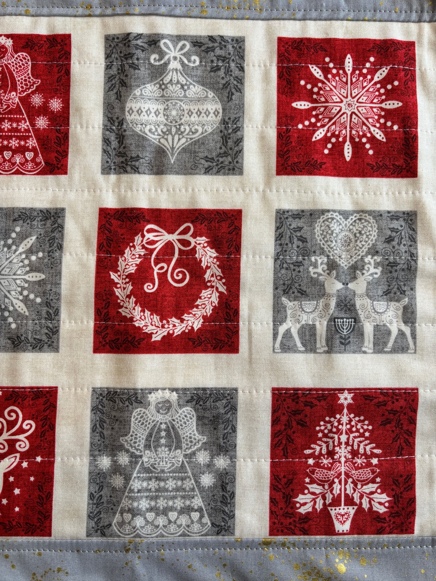 Christmas Patch Squares Table Runner