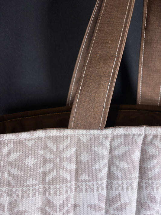 The Beige Sweater Tote Bag
