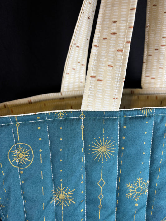 The Gold Snow Tote Bag