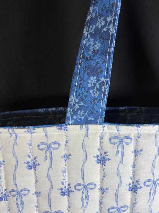 The Blue Bow Tote Bag