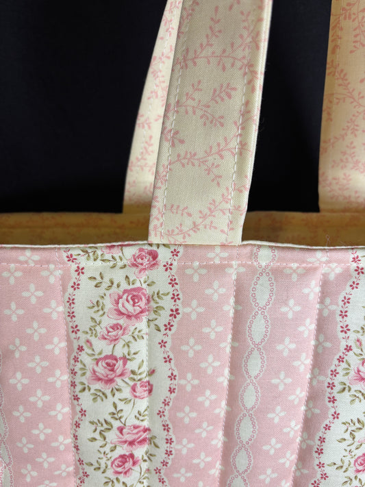 The Stripe Rose Tote Bag