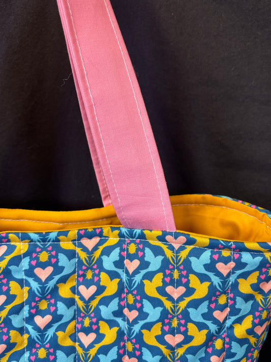 Golden Love Tote Bag