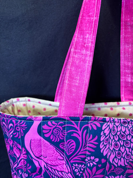 Love of the Purple Peacock Tote Bag