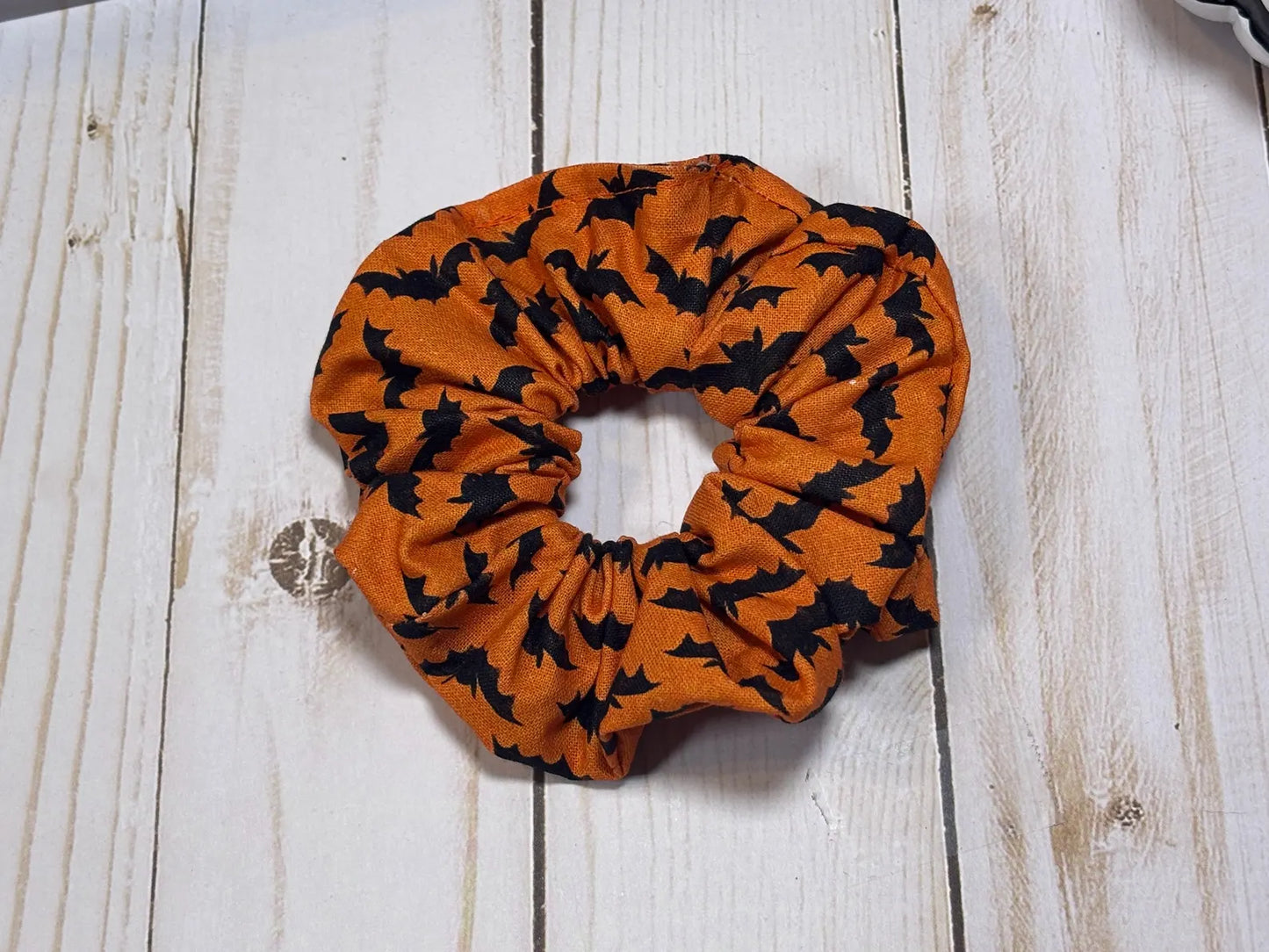 Orange Bats Scrunchie