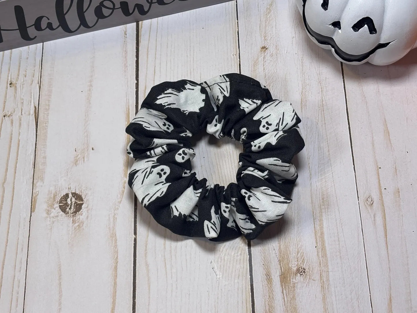Black Ghost Scrunchie