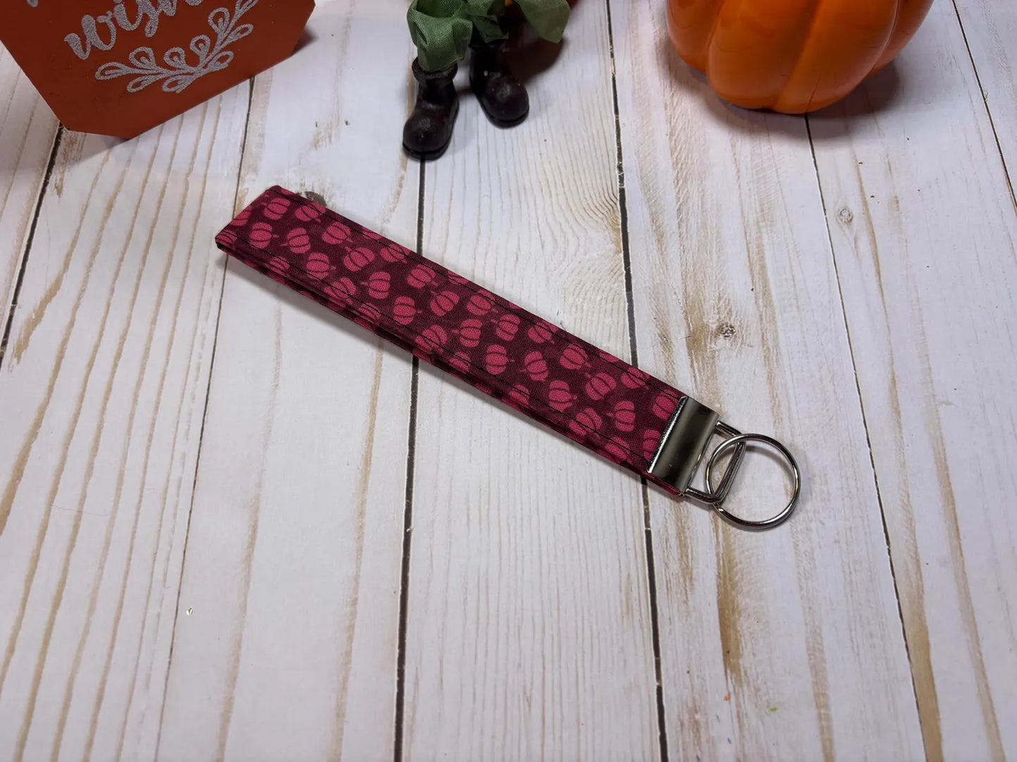 Purple Pumpkin Keychain