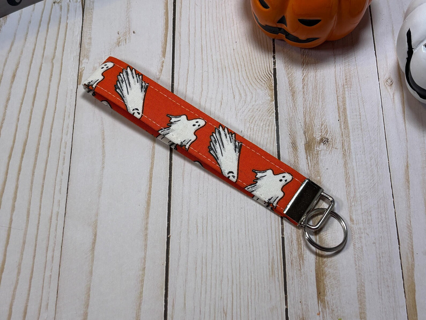 Orange Ghost Keychain