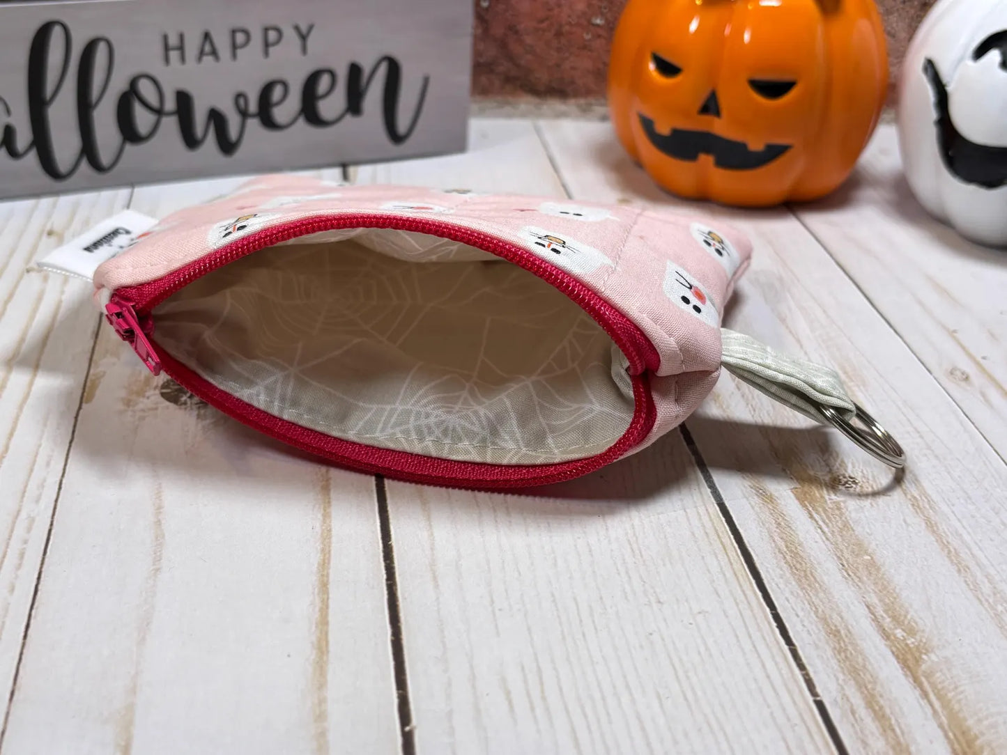 Pink Ghost Mini Wallet
