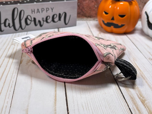 Pink Skeleton Mini Wallet