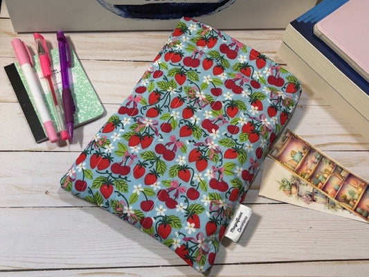 The Strawberry & Cherry on Blue Book Sleeve