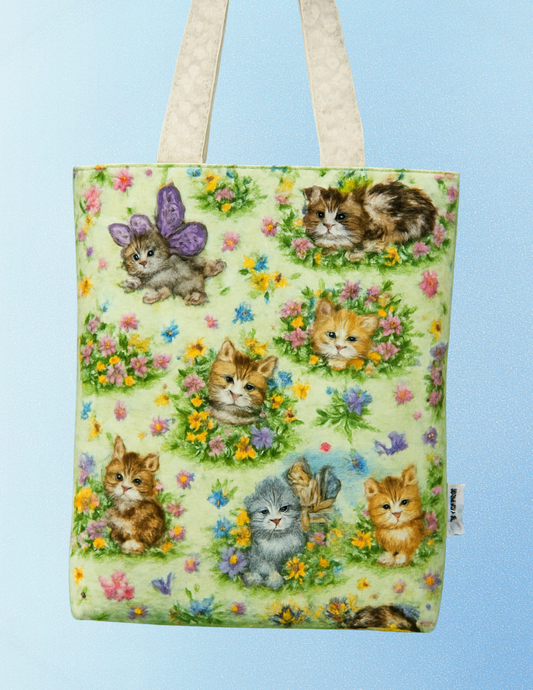 Spring Cats Mini Tote Bag